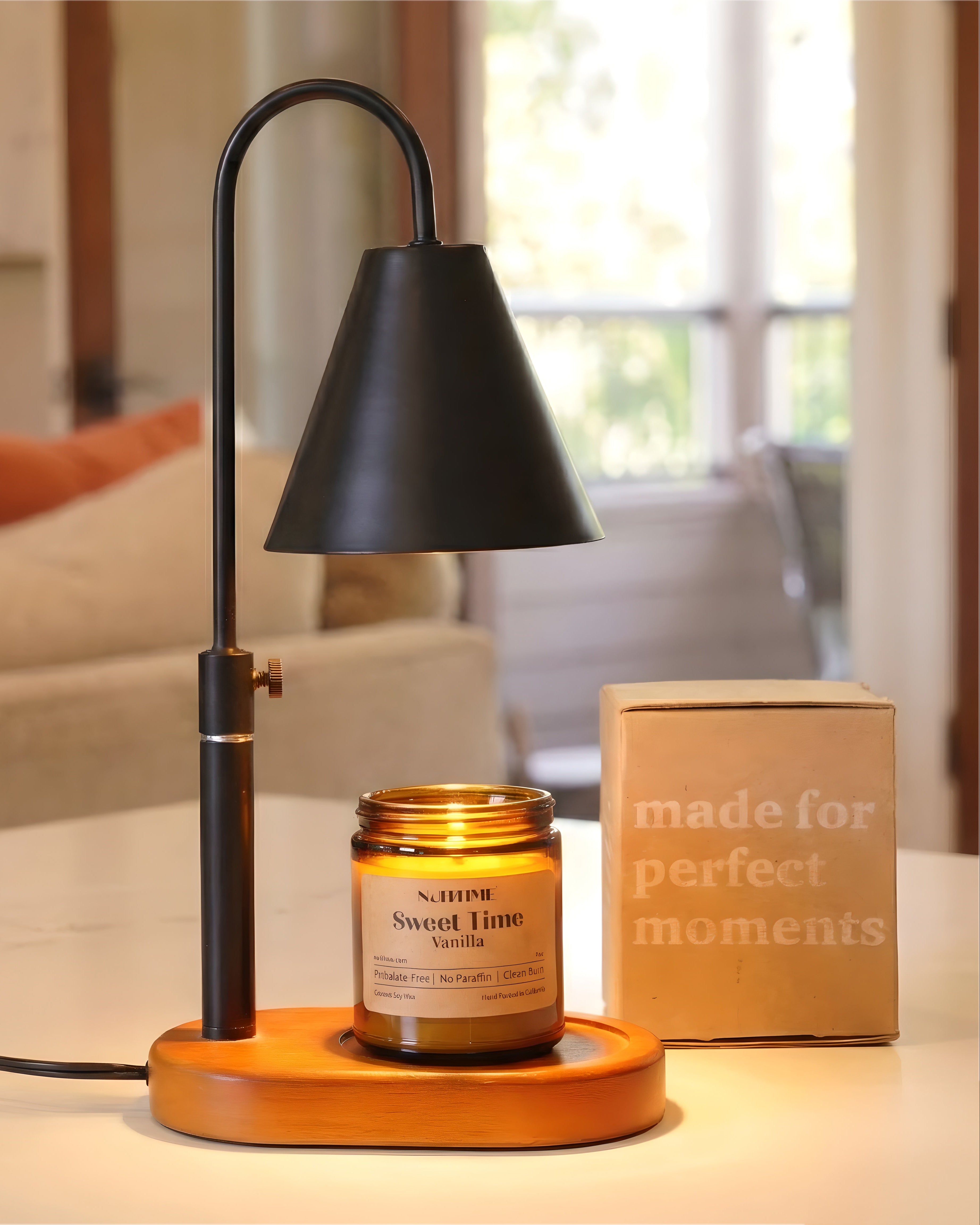 Candle with Warmer Lamp with Free Coconut Soy Wax Candle