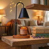 Electric Candle Warmer Lamp with Metal Shade - Flameless Wax Warmer & Scented Candle Bundle