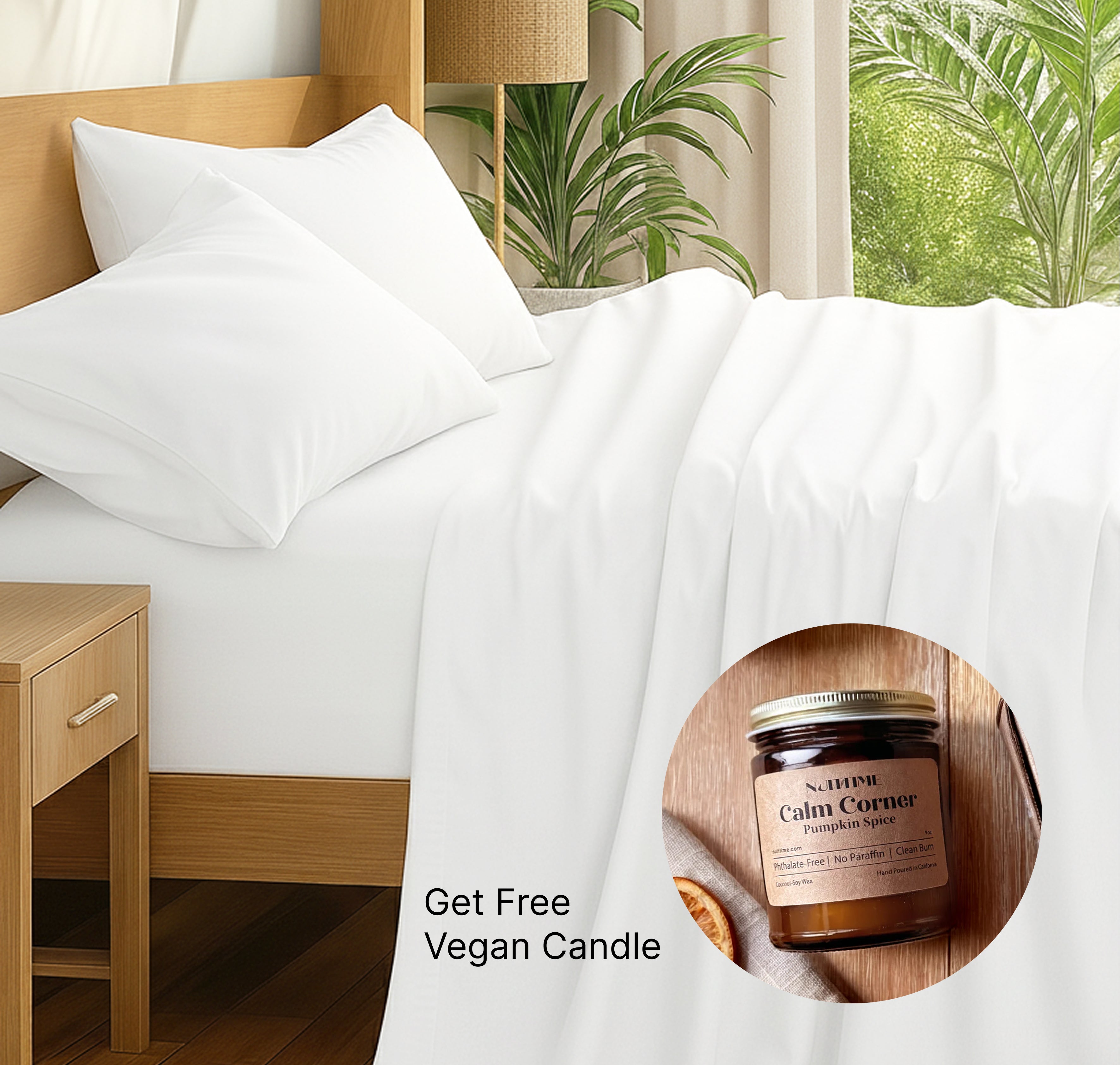 Queen-Size Egyptian Cotton Sheet Bundle