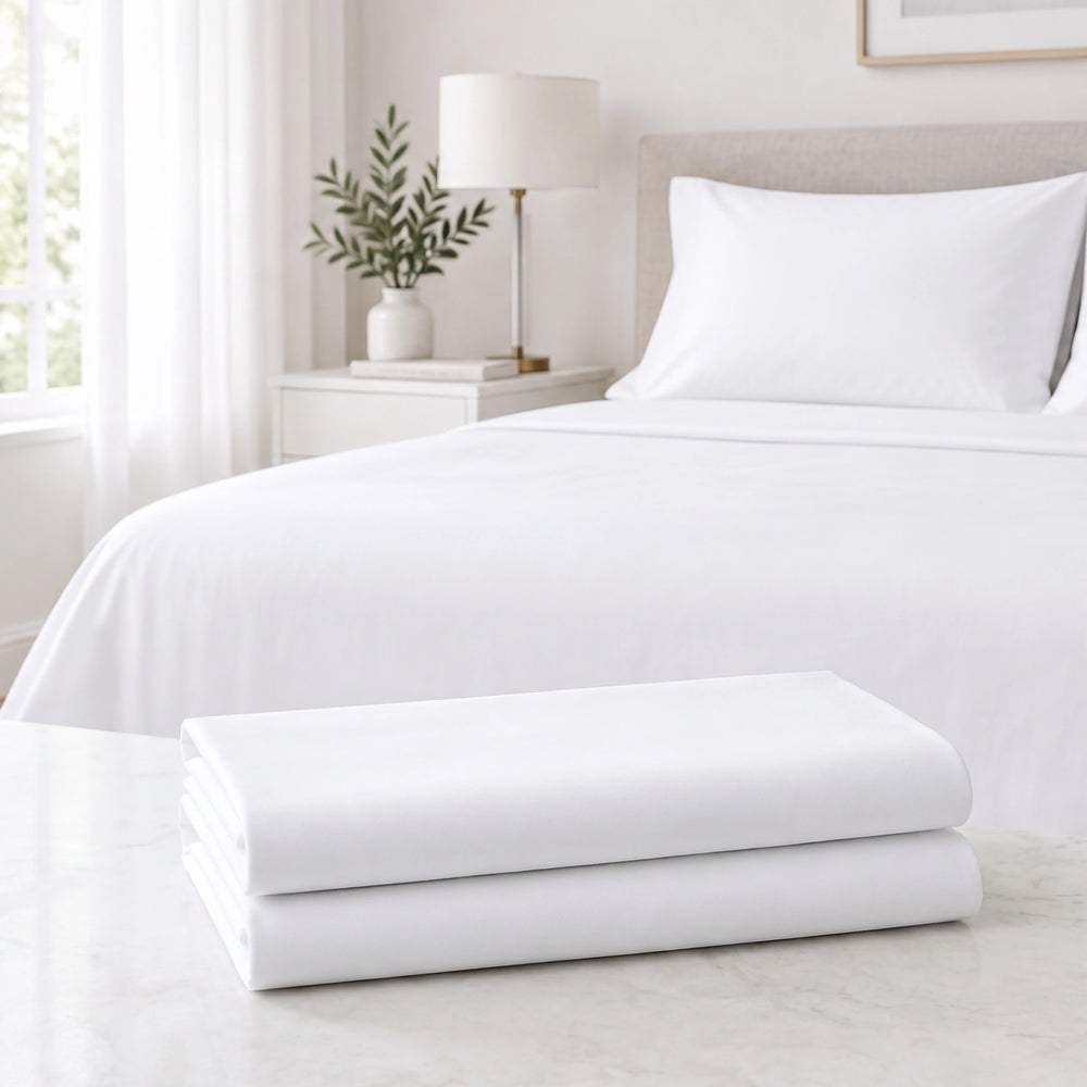Egyptian Cotton Pillowcase Pair – 100% Pure, 400 TC