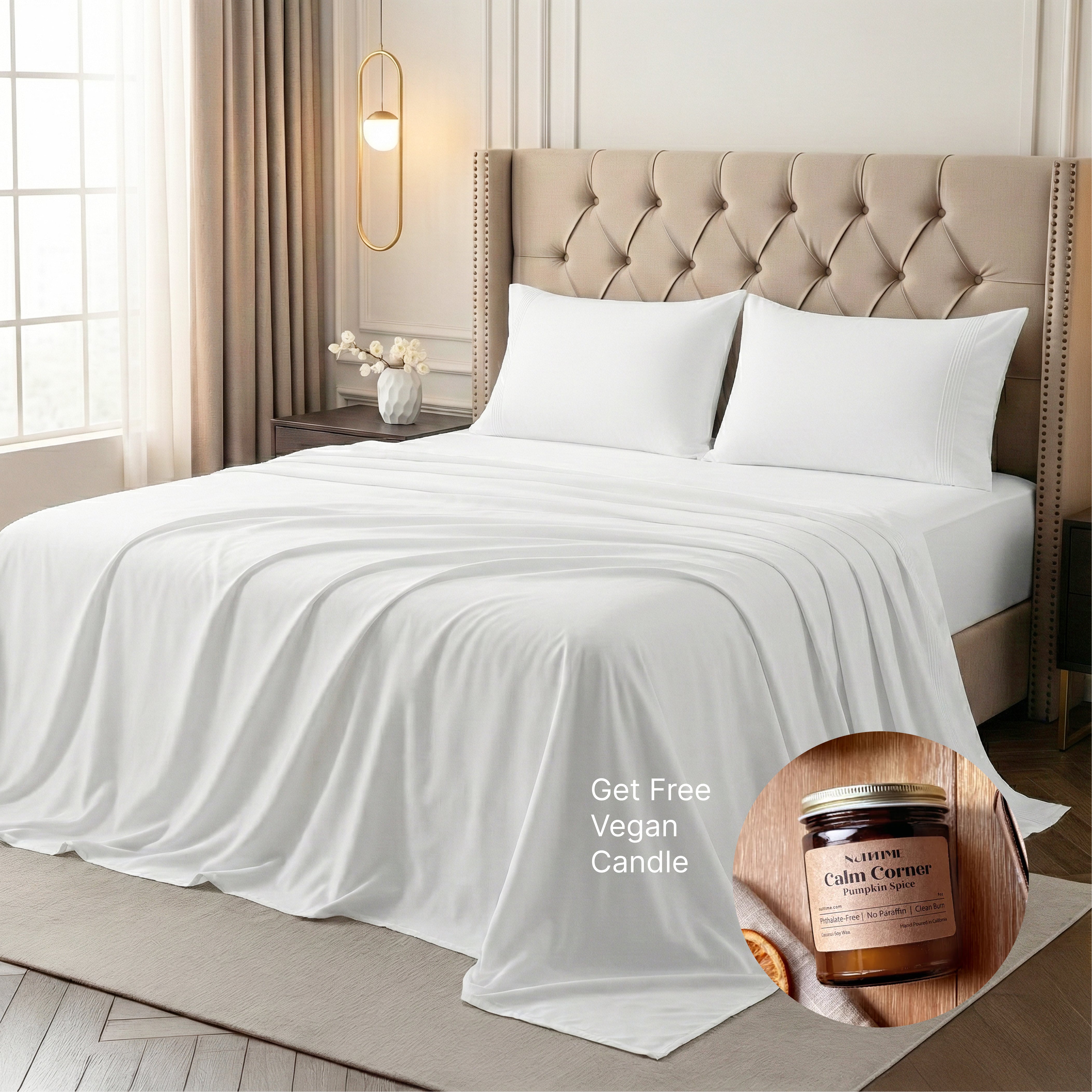 King-Size Egyptian Cotton Sheet Bundle
