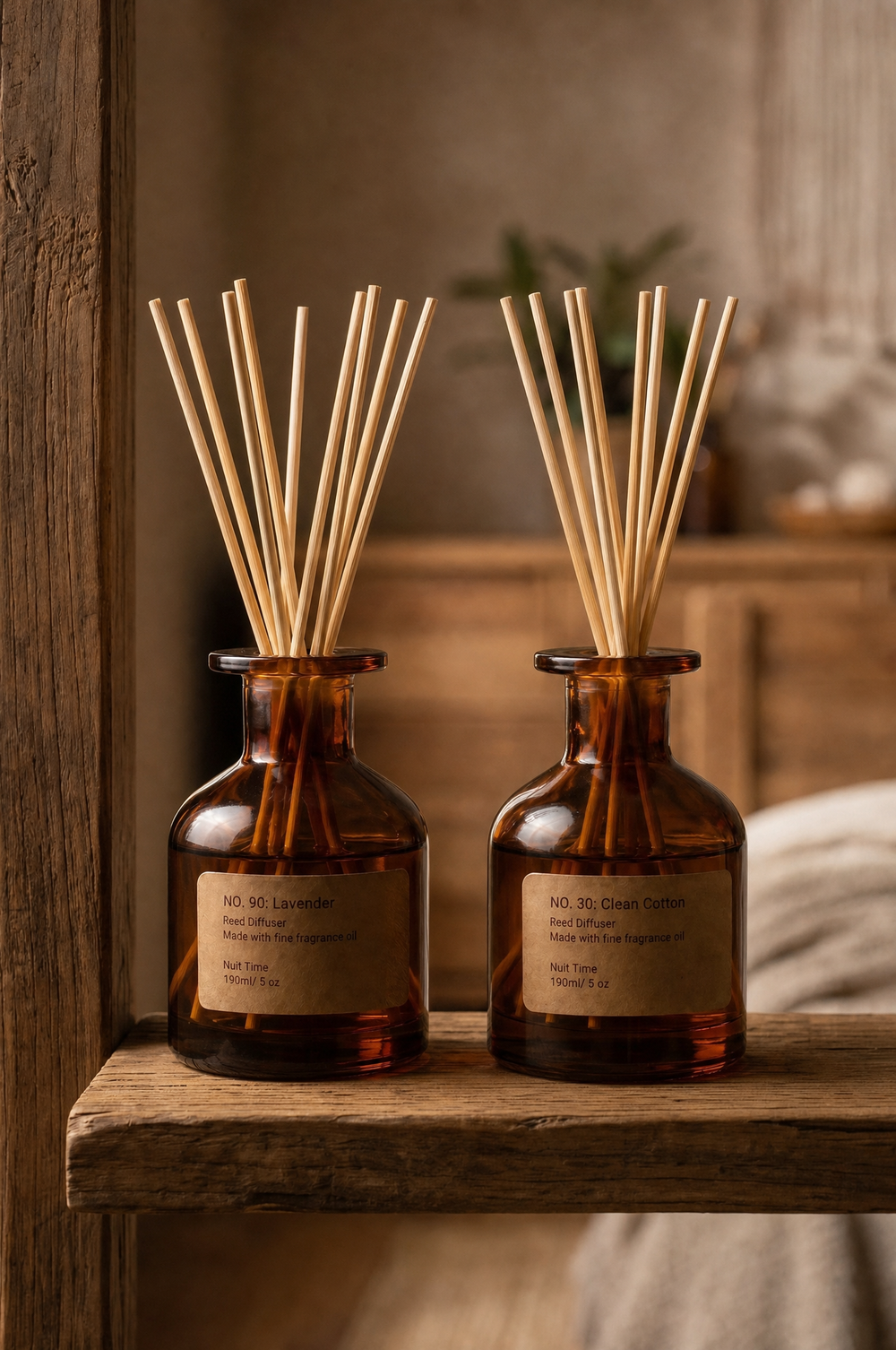 Reed Diffuser Duo - Clean Cotton & Lavender