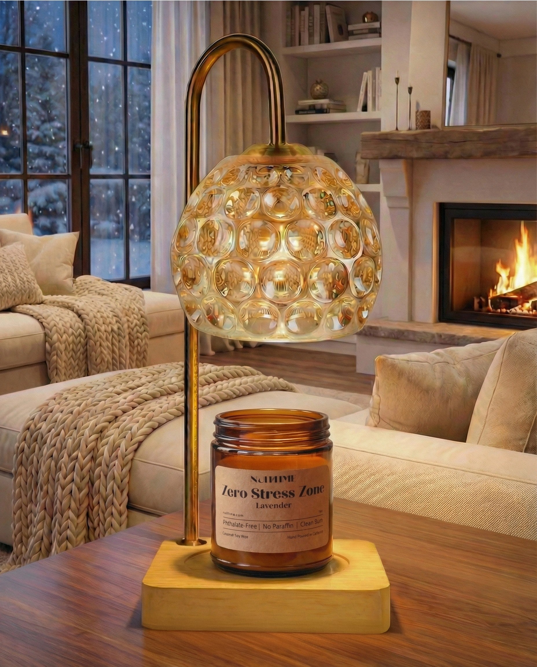 Flameless Fragrance + Coconut Wax Candle Jar