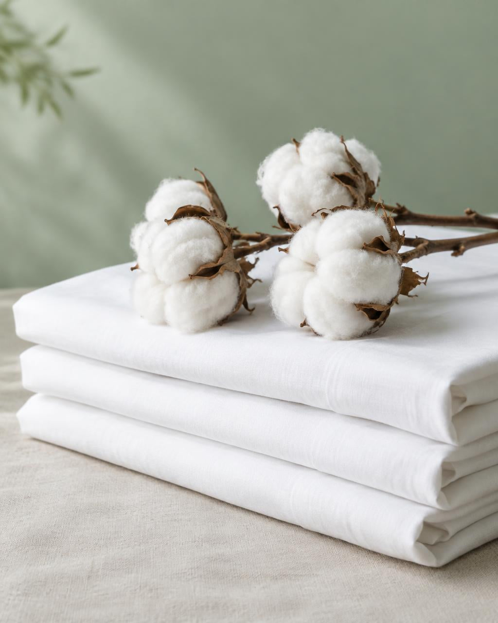 Natural cotton fibre, no plastic