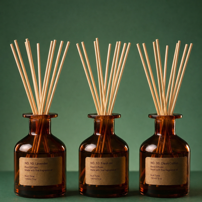 Reed Diffuser Trio - Fresh Air, Clean Cotton & Lavender