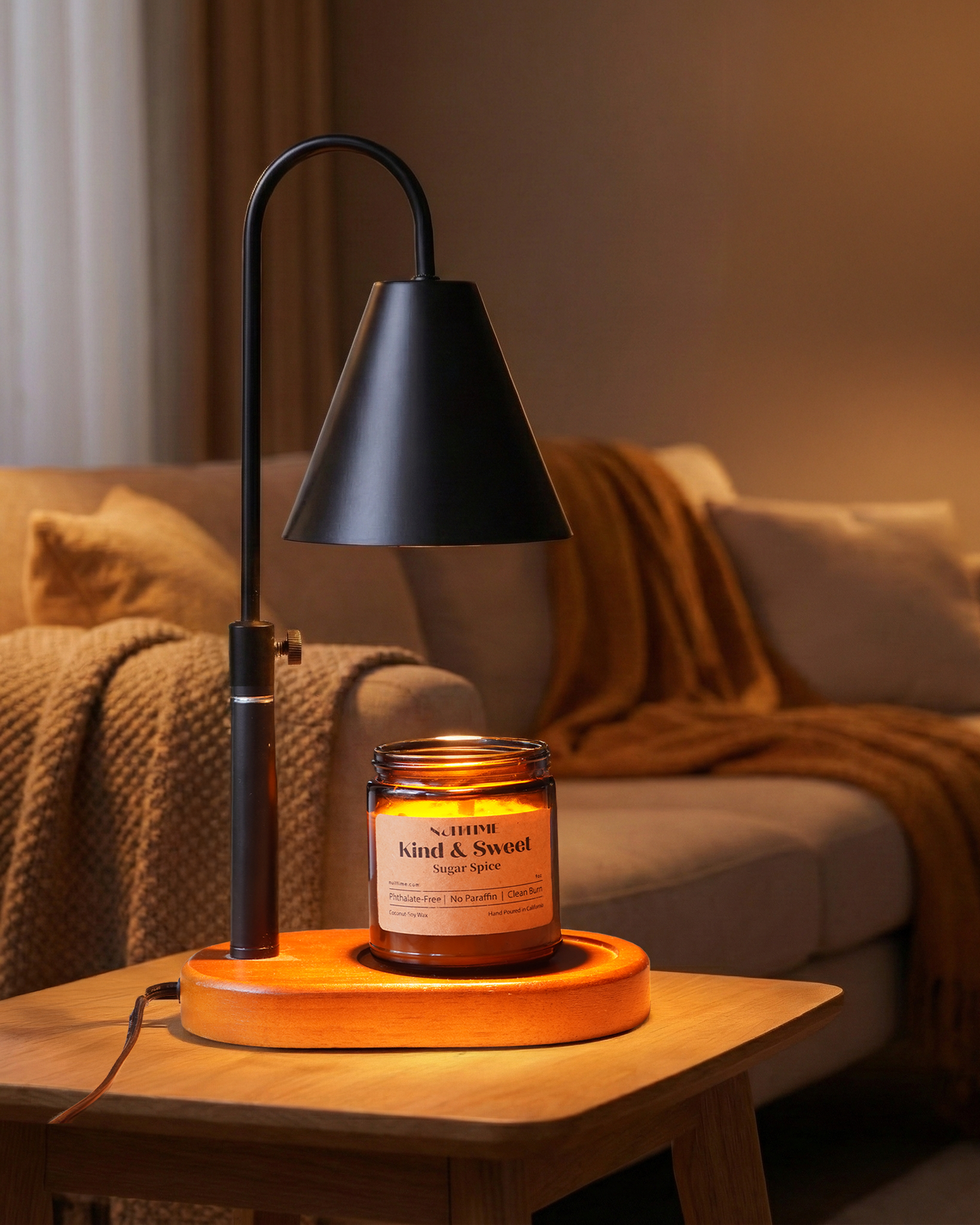 Candle with Warmer Lamp with Free Coconut Soy Wax Candle