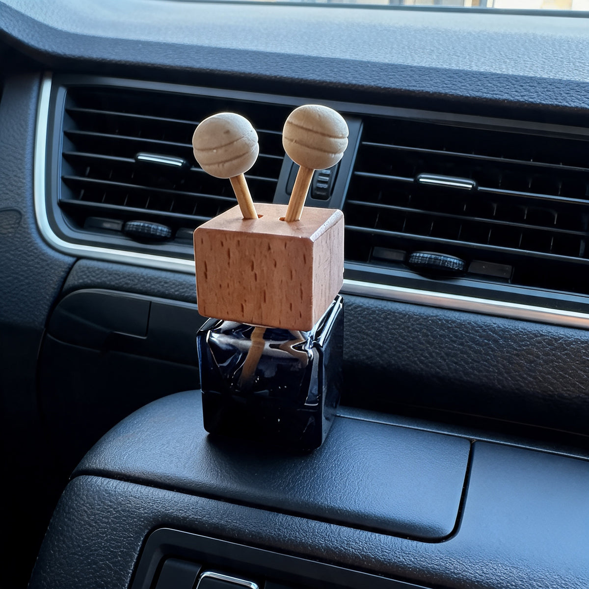 Take It With You Wood Ball Car Diffuser Duo (Set of 2): Lavender & Musk